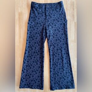Anthropologie Maeve Floral Wide Leg Pants